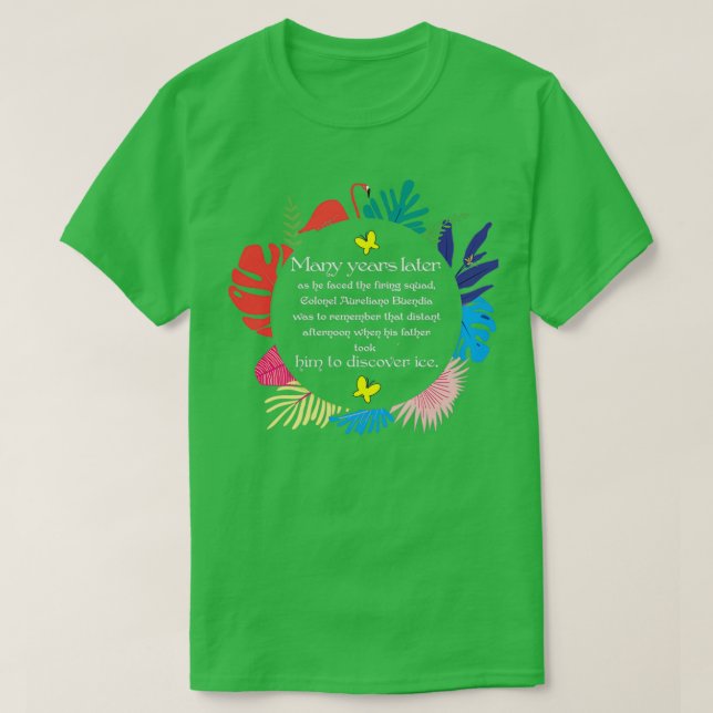 Viele Jahre später, hundert Jahre Einsamkeit quo T-Shirt (Design vorne)