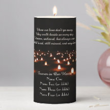 Viele Kerzen, die wir Liebe Gedenkkerzen