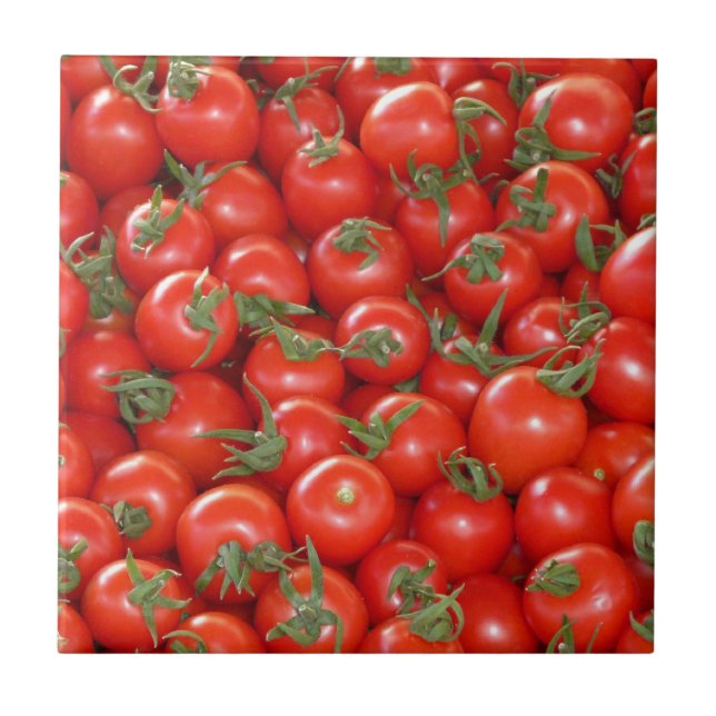 Viele Kirschtomaten Fliese (Vorderseite)