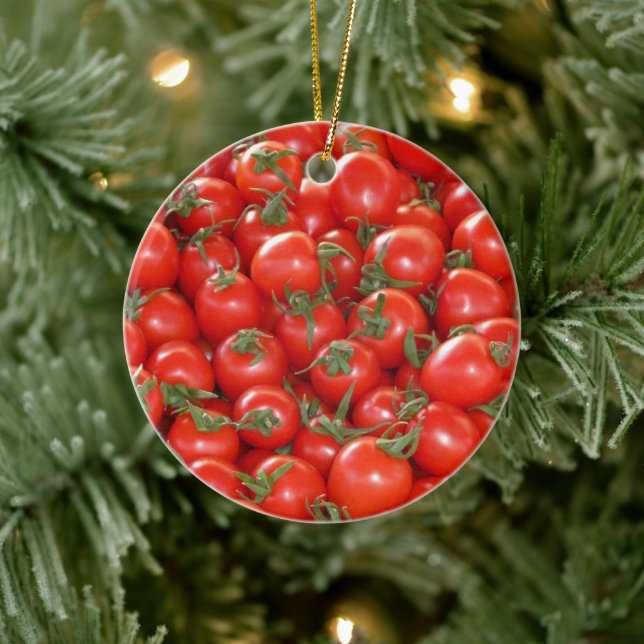 Viele Kirschtomaten Keramik Ornament (Baum)