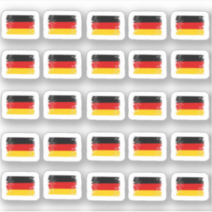 Viele kleine Deutschland Flaggen Aufkleber
