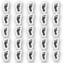 Viele kleine Füße Aufkleber