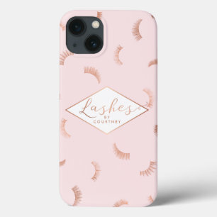Viele Lashes Muster Pink/Rose Gold Personalisiert Case-Mate iPhone Hülle
