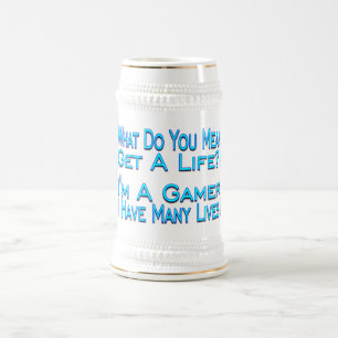 Viele LebenGamer Bierglas