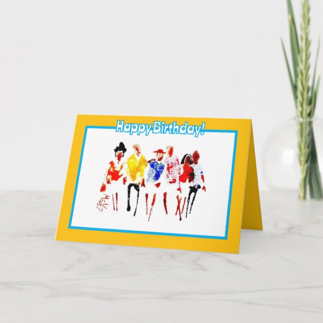 Viele Leute. Einschließlich meiner Glückwunschkart Karte (Vorderseite)