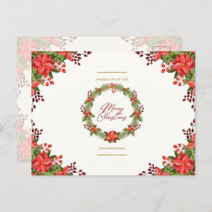 Viele Lieben Feiertagspostkarte