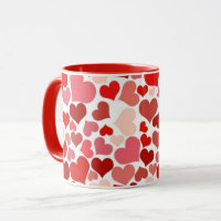 Viele Lieben Herz Mosaik Tasse