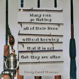 Viele Männer gehen Thoreau Quote Handtuch fischen