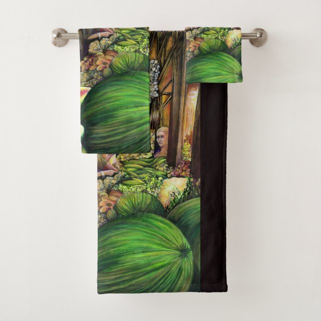 Viele Männer, viele Melonen Badhandtuch Set (Insitu)