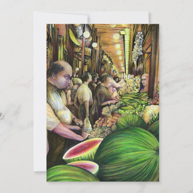 Viele Männer, viele Melonen, Budapest (Vorderseite)