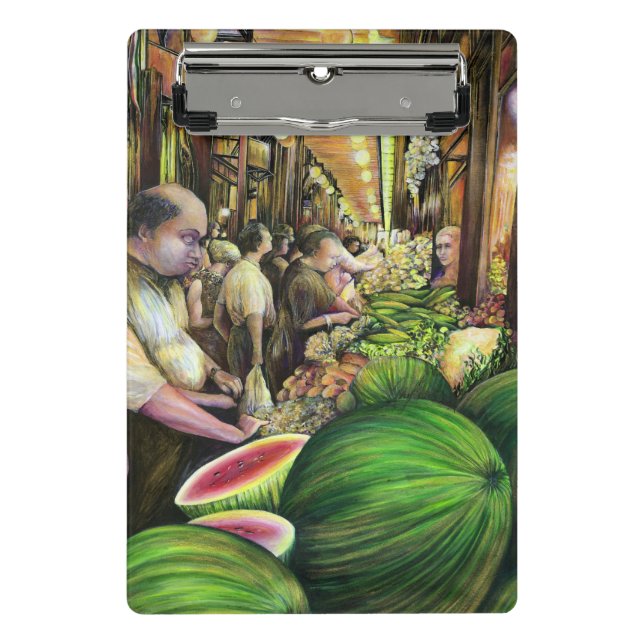 Viele Männer, viele Melonen, Budapest Mini Klemmbrett (Vorderseite)