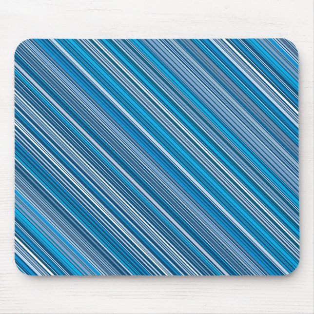 Viele mehrfarbige Streifen in blau... Mousepad (Vorne)