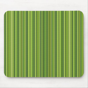 Viele mehrfarbige Streifen in Grün Mousepad