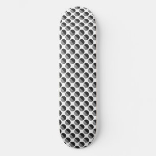 Viele Monde Schwarz-Weiß-Muster Skateboard