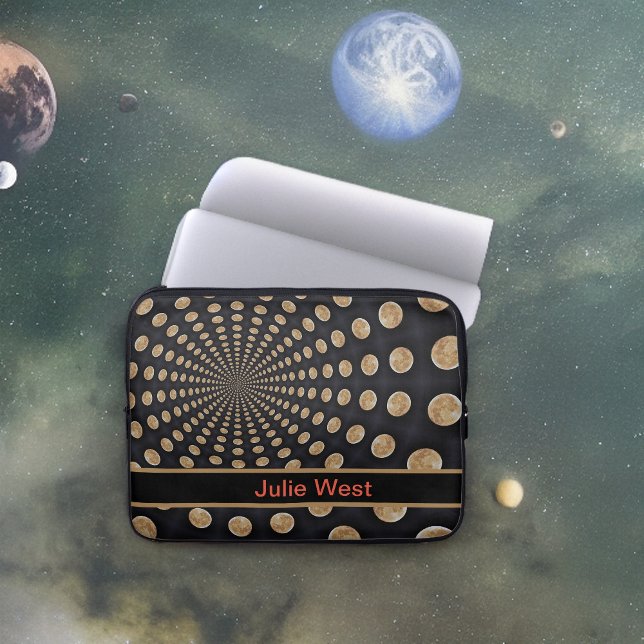 Viele Mondschläfer mit Namen oder Initialen Laptopschutzhülle (Von Creator hochgeladen)