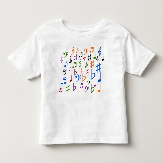 Viele Musical Notes und Symbole Kleinkind T-shirt (Vorderseite)