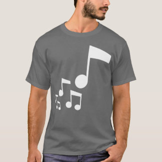 Viele Musiknoten Musical Instrument Sound Liebe T-Shirt