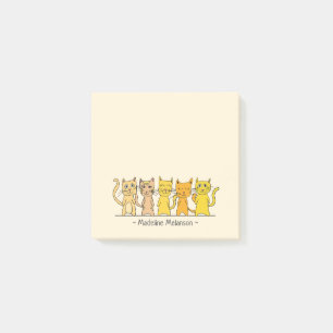 Viele Niedliche Katzen Personalisiert Post-it Klebezettel