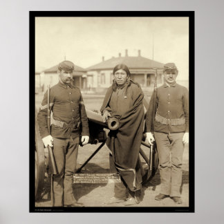 Viele Pferde Oglala Indianer SD 1891 Poster