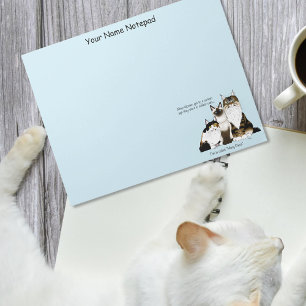 Viele Pfoten Lustige Menopause Katzenlady Humor Bl Notizblock