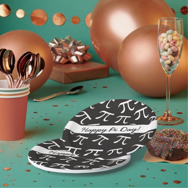 Viele Pi - Mathe - Happy Pi Day Paper Plate Pappteller (Multi)