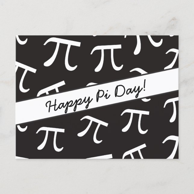 Viele Pi - Mathe - Happy Pi Day Postcard Postkarte (Vorderseite)
