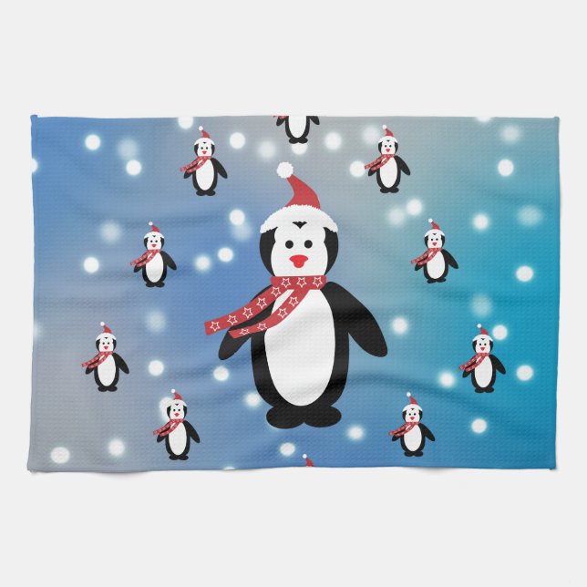 Viele Pinguine Küchentuch (Horizontal)