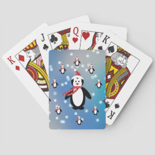 Viele Pinguine Spielkarten