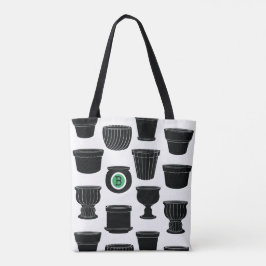 Viele Pots - All-Over-Print-Tasche, Schulterschlus