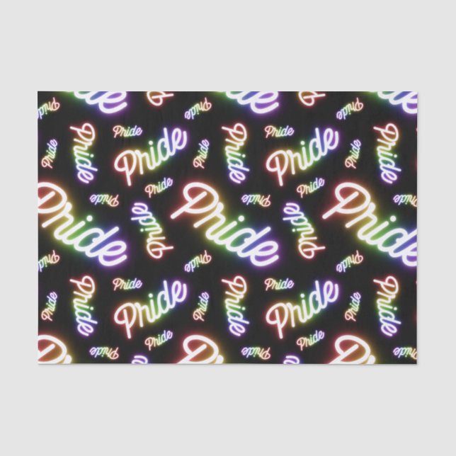 Viele Pride Neon Signs Seidenpapier (Vorderseite)