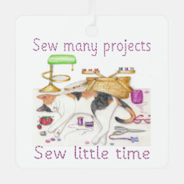 Viele Projekte nähen wenig Zeit Personalisiert Ornament Aus Metall