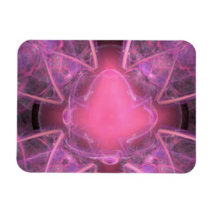 Viele rosa Wirbel Magnet