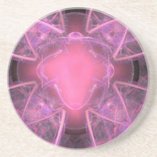 Viele rosa Wirbel Untersetzer