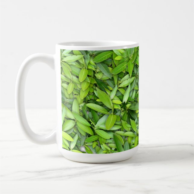 Viele schöne grüne Blätter    Kaffeetasse (Links)