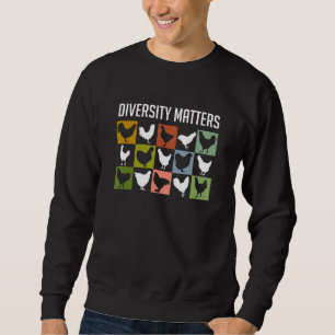 Viele schöne Hühnerzucht Hühner Geflügel weit Sweatshirt