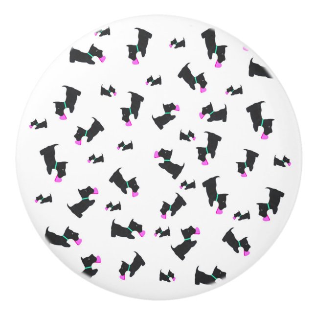 VIELE SCHOTTEN KERAMIKKNAUF (Vorderseite)