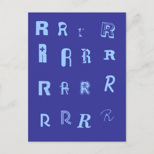 Viele Schriftart. Ihr Brief. Benutzerdefinierte Po Postkarte