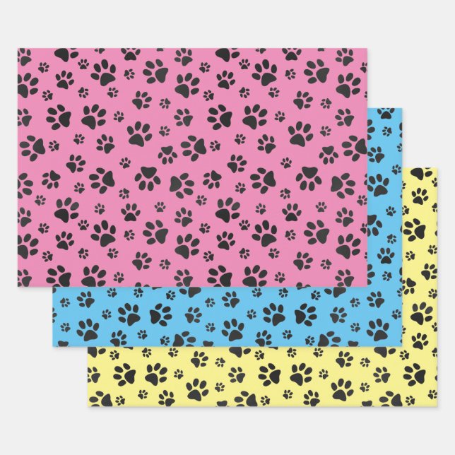 Viele Set zum Umblättern von Papier für Paw Prints (Set)