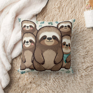 Viele Sloth Army Kissen