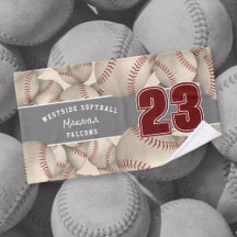 Viele Softballs Athleten Namen benutzerdefinierte 