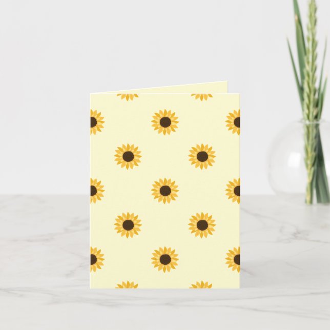 Viele Sonnenblumen Karte (Vorderseite)