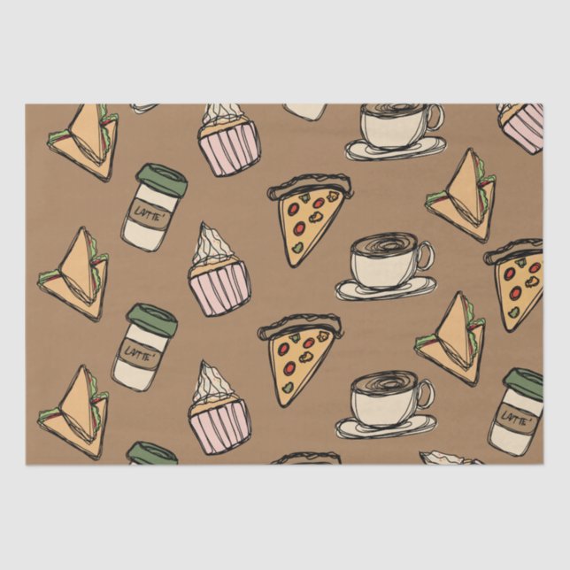 Viele Speisen Seidenpapier (Vorderseite)