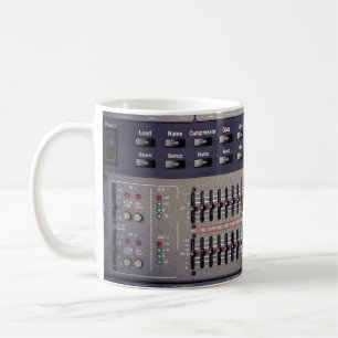 Viele Tasten Sound Mixer Studio Kaffeetasse
