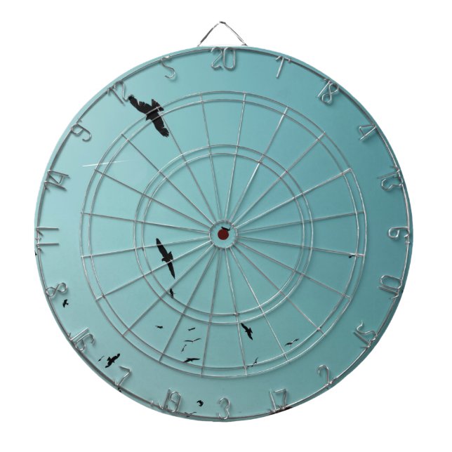 Viele Vögel und ein Kontrastmittel Dartscheibe (vorne)