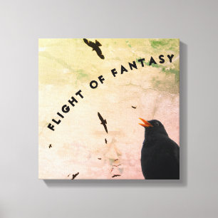 Viele Vögel und ein Kontrastmittel Leinwanddruck