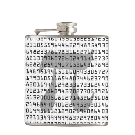 Viele Ziffern der mathematischen Konstanten der Pi Flachmann