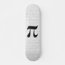 Viele Ziffern der mathematischen Konstanten der Pi Skateboard