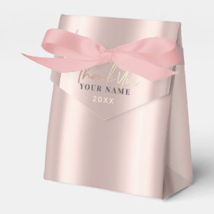 Vielen Dank 16. Bridal Rose Gold Pink Sleek Chic Geschenkschachtel