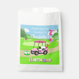 Vielen Dank, 2. Geburtstag Polka Dot Pink Girly Go Geschenktütchen