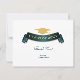 Vielen Dank Abschluss Class of 2025 Card Dankeskarte